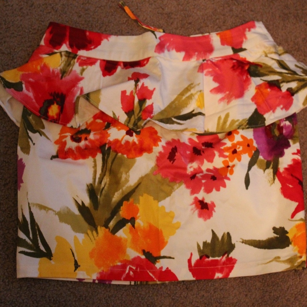 Floral Mini Skirt